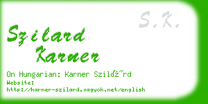 szilard karner business card